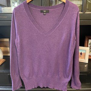 Mossimo purple V neck long sleeve sweater XL
